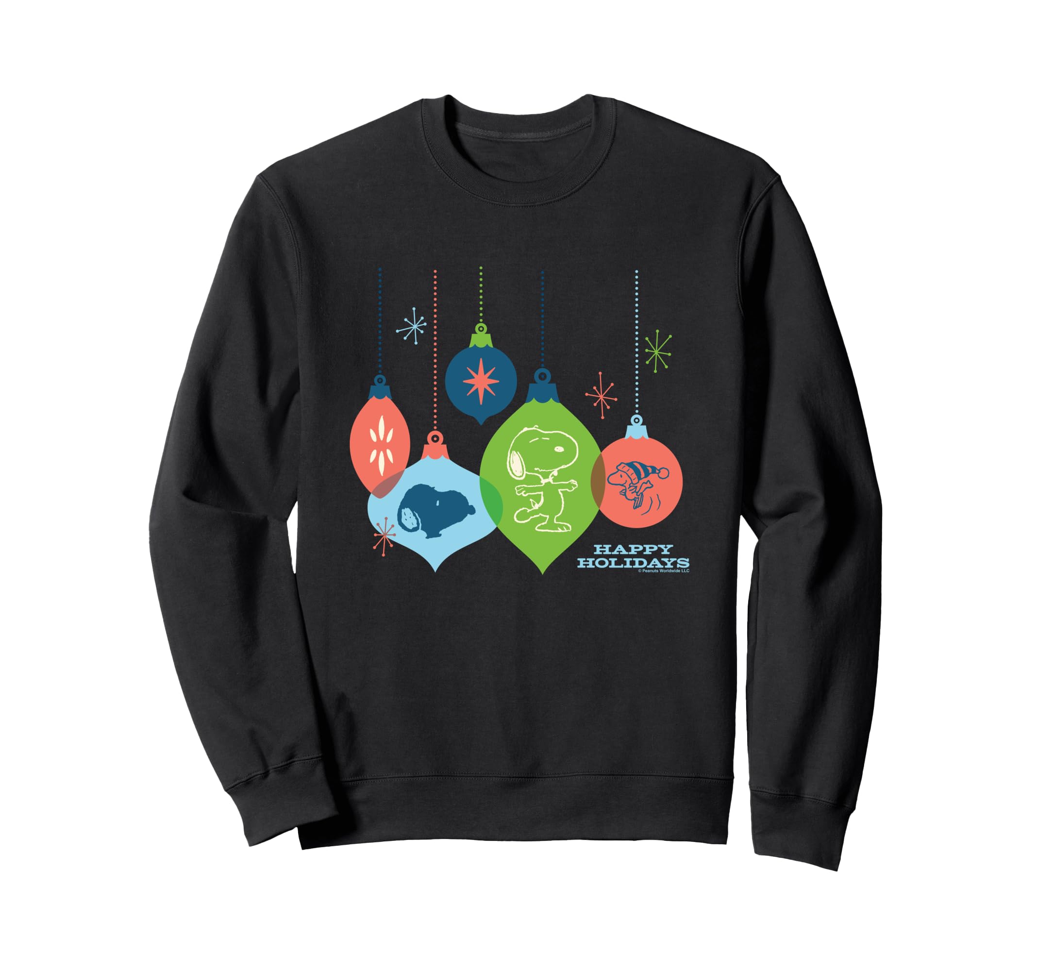 

peanuts christmas snoopy baubles happy holiday sweatshirt
