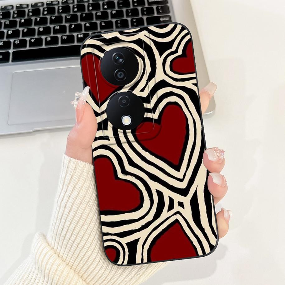 

For Honor X7b Case Honor X7b 5G Cover 2024 Fashion Painted Soft Silicone Funda For HonorX7b Coque CLK-LX1 CLK-LX2 Play 8T Bumper Honor X7b