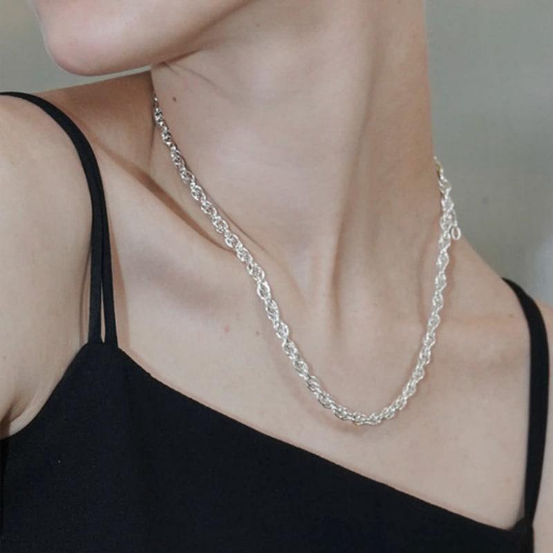 

ALLTER ORBIT_BASIC CHAIN NECKLACE(W) Silver_Free