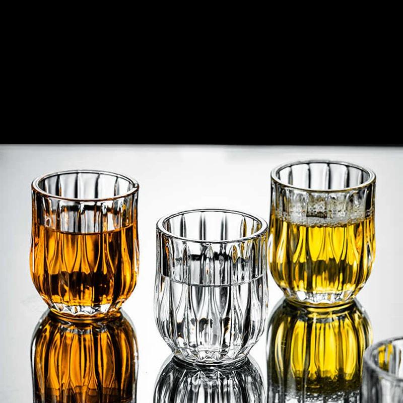 80ml/285ml/340ml Iced American Coffee Cup Latte Mocha Coffee Mugs Thickened Glass Cup Party High End Cocktail Whiskey Glasses