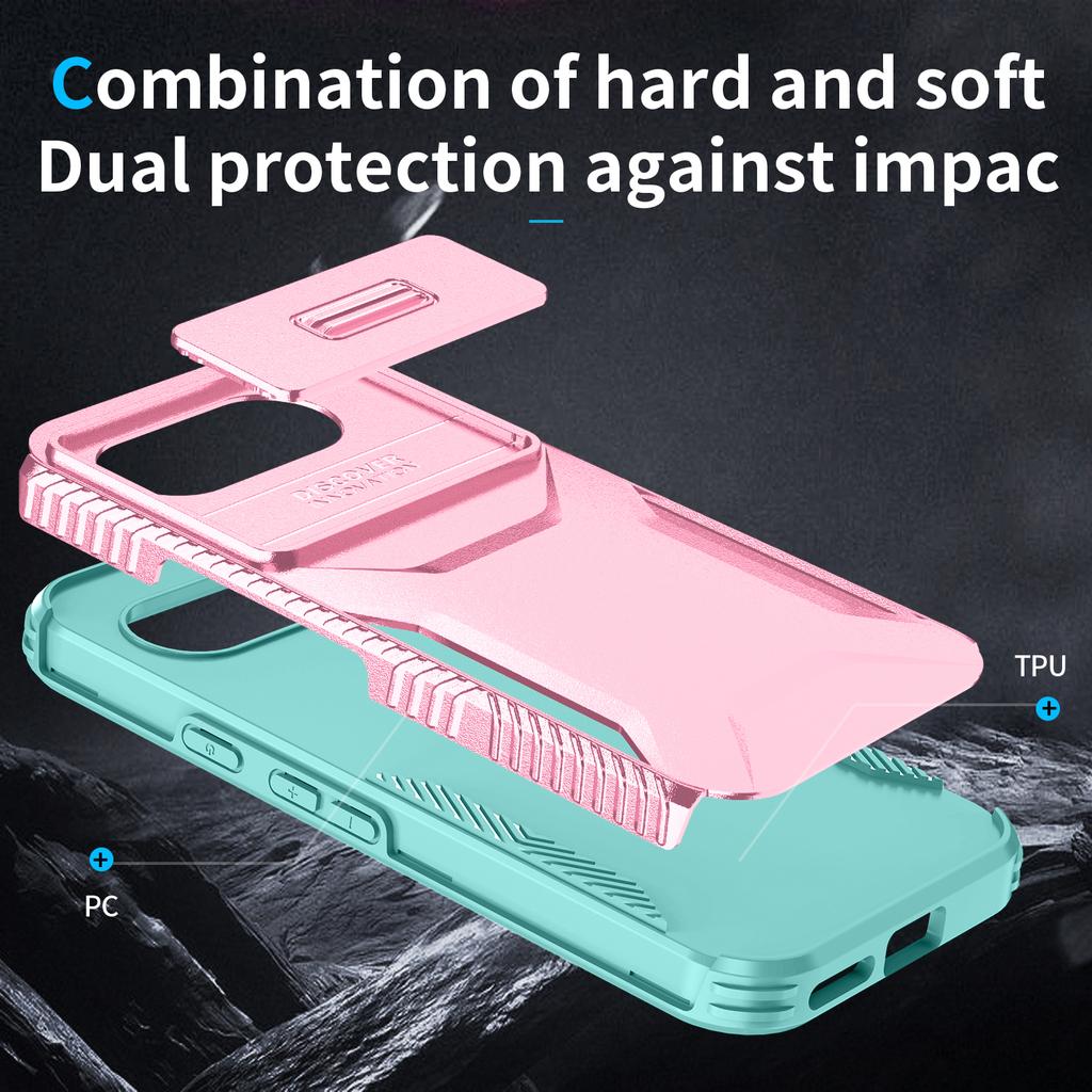 For Google Pixel 9a Case Camshield TPU + PC Phone Cover Non-Slip Side Edge