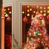 Star Elk Christmas Holiday Window Sticker Double-sided Printing Visual Window Glass Decorative Sticker
