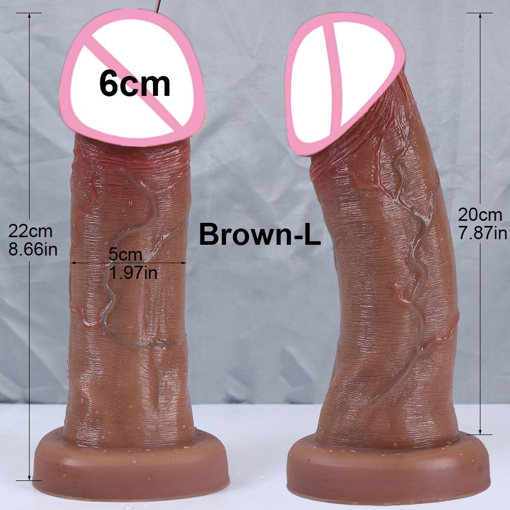 New 7.5cm Big Glans Penis Realistic Dildo Huge Anal Plug Suction Cup Adult Strapon Sex Toys For Woman Vagina Orgasm Masturbation