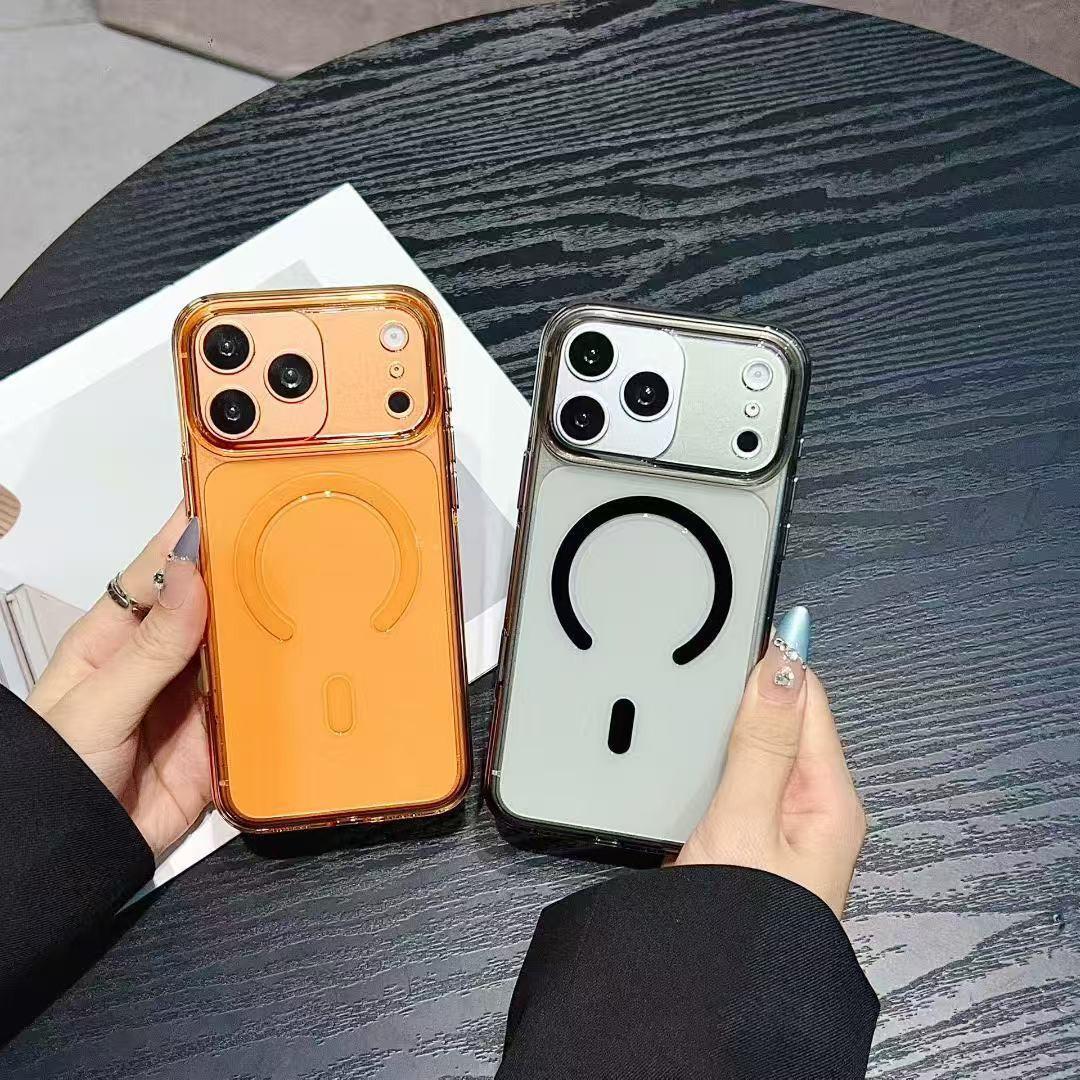 

Clear Magnetic AI Button Case for iPhone 17 Pro Max & 16 Pro - No Yellowing, Fully Transparent iPhone 16