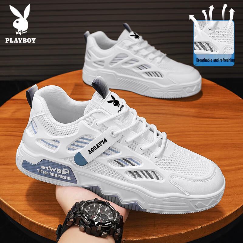 PLAYBOY Men s Summer Breathable Mesh Skate Shoes 40