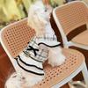 Spring Pet Checkered Strap Skirt Cute Dress Dog/Cat Clothing Style Traction Set with Traction Rope Dog Harness Puppy