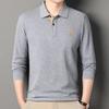 High End Brand Long Sleeved Polo Shirt Men'S Autumn New Fashion Embroidery Lapel T-Shirt Casual Business Paul Men'S Clothing