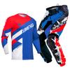 Zestaw odzieży motocrossowej dla dzieci Młodzieżowy Zestaw Koszulka Spodnie Dziecko zielony Motocykl czarny 3 4 5 6 7 8 9 10 lat Kombinezon crossowy niebieski pomarańczowy Enduro cross chłopiec dziewczynka
