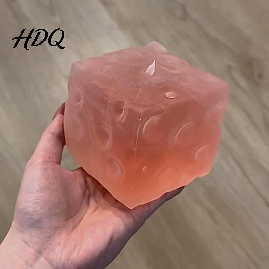 Fidgets for Adults Giant Cheese Squeeze Toy, Realistic Slow Rebound Stress Relief Cube Kids Toys Adults, Soft Sensory Fidget Toy Anxiety And Fun Play