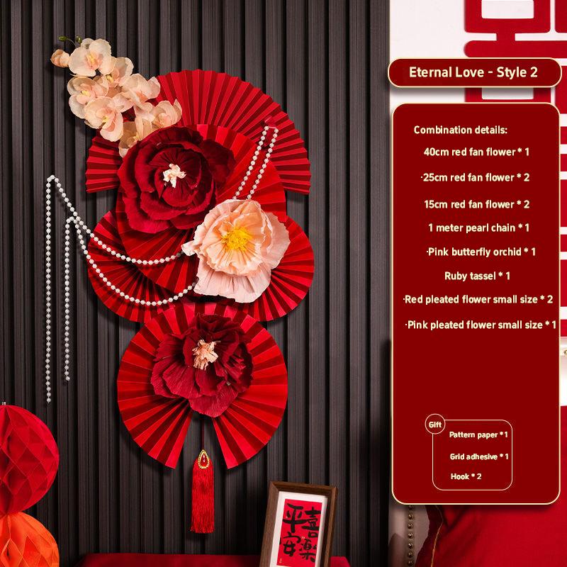 1 Set Chinese New Year Decorations 2026 Chinese Wedding Ornament Lunar New Year Wall Accessories Year Of The Horse 2026 Decor