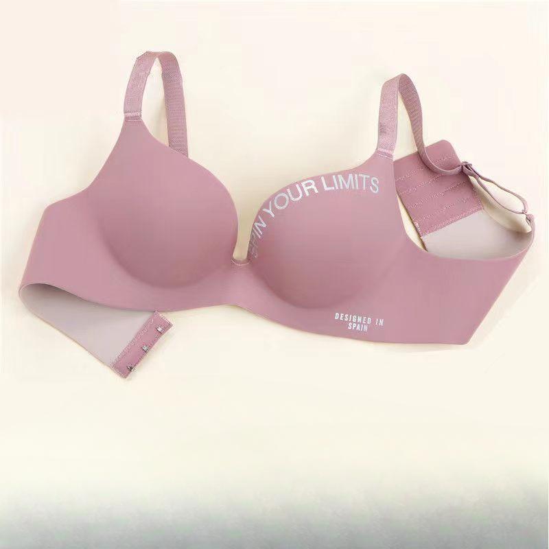 Biustonosz bezszwowy dla kobiet Seksowna bielizna Push Up Bezprzewodowa bielizna Bralette Moda Wzór w litery Bielizna damska Biustonosze dla kobiet
