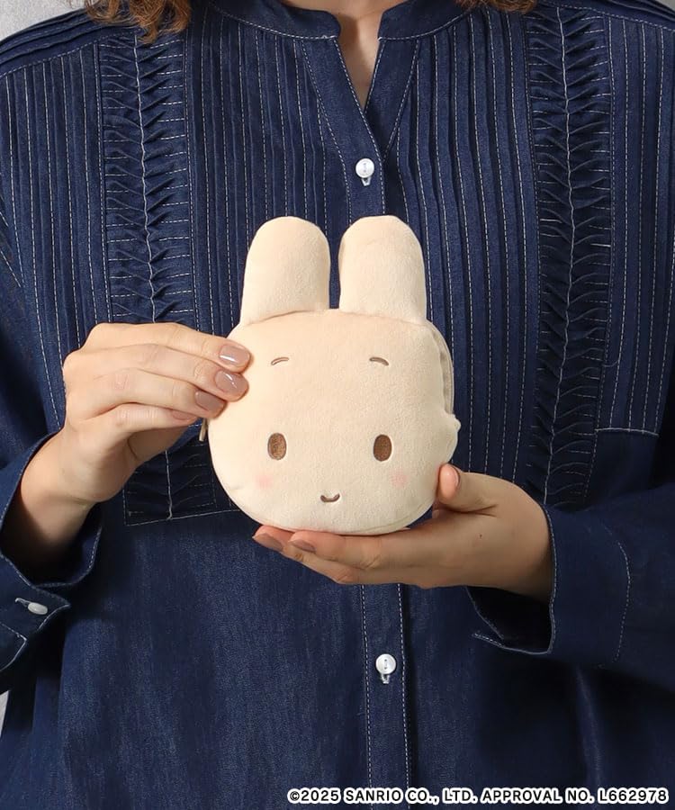 Bleu Bleuet X Sanrio Characters Mochimochi Pouch (Marron Cream)
