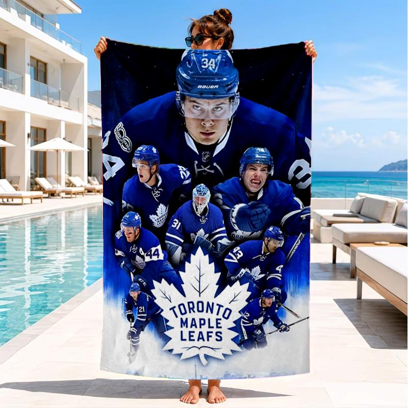 Toronto Leafs Hockey Beach Towel, Super Soft Microfiber, Perfect Gift for Her/Him, Birthday, for Pool, Beach, Travel, Decor Beach Party