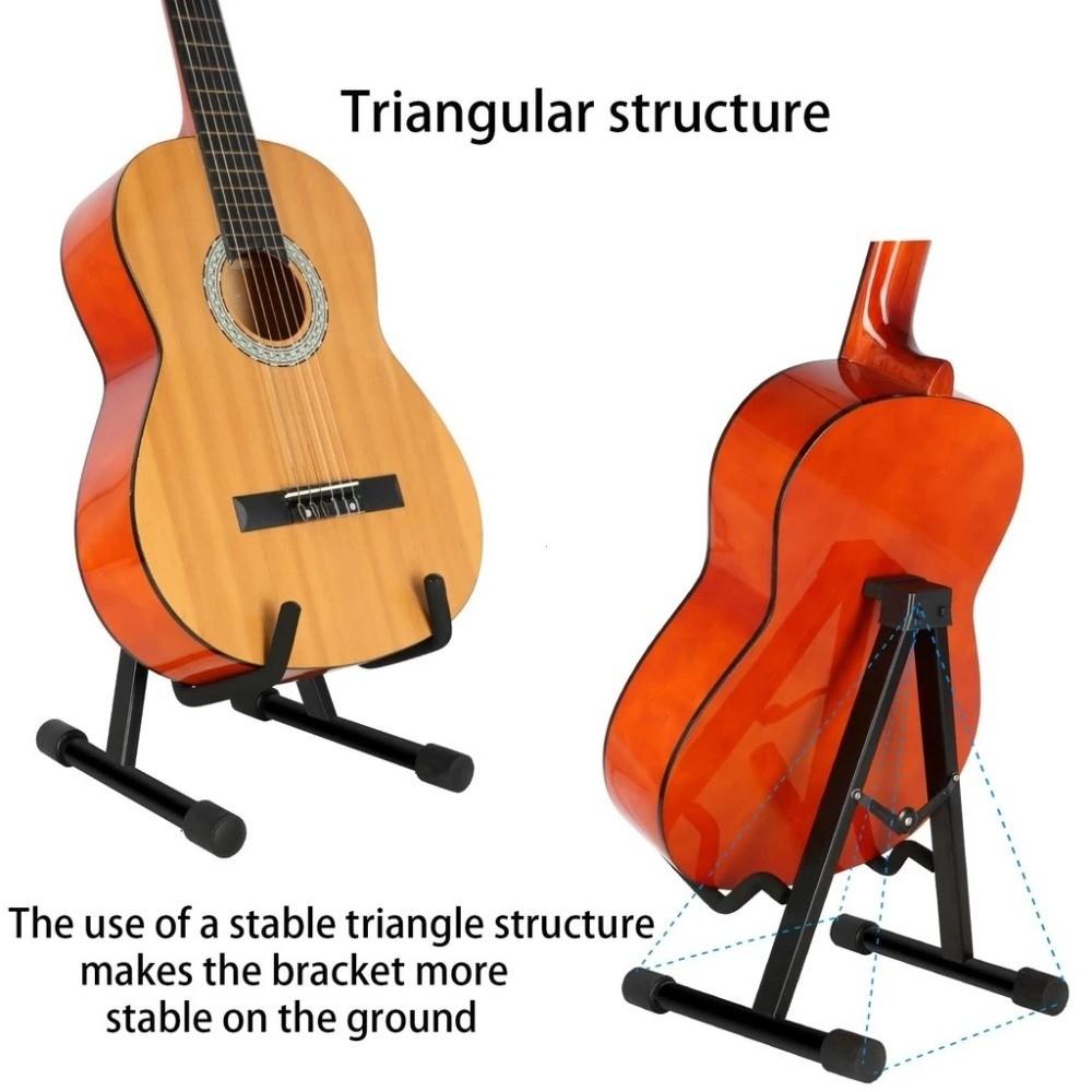 Vertical Guitar Stand a-Frame Electric Guitar Bracket  Stringed Instrument Accessories