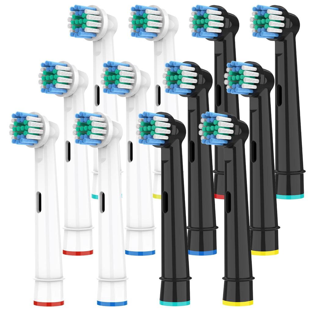 Braun Compatible Electric Toothbrush Replacement Brush Pack of Professional Electric Toothbrush Heads for Ideal for Home Use Oral-B Heads, 12, Oral-B,