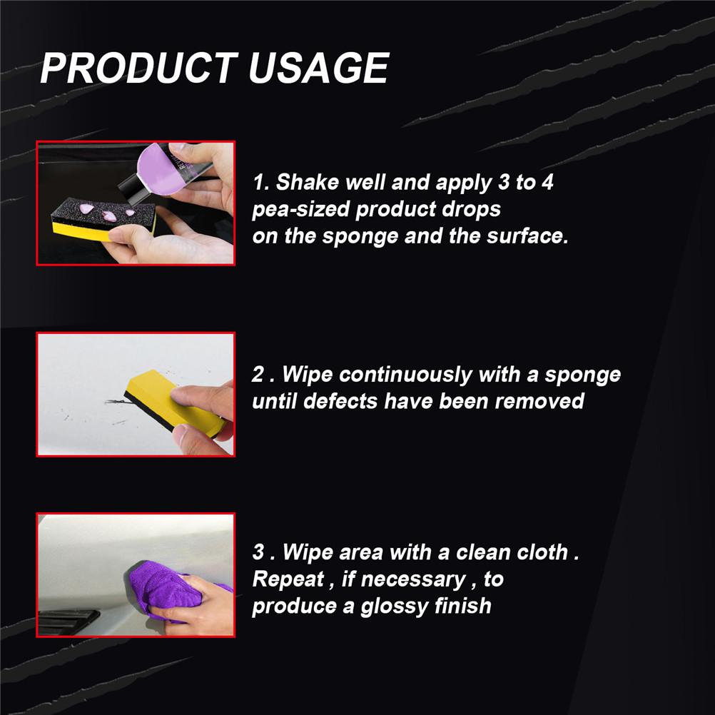 Bil Repborttagare Polermedel Lackåterställare Virvelborttagare Polermedel Bilpolermedel Buffertkit