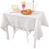 Tablecloth White Thickened Versatile Dormitory Dressing Table Dust-Proof Photography Background Cloth Picnic Dessert Table Mat
