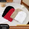 Cross-Border Hot Selling Plush Knit Balaclava Ski Hat - Windproof Single-Hole Design