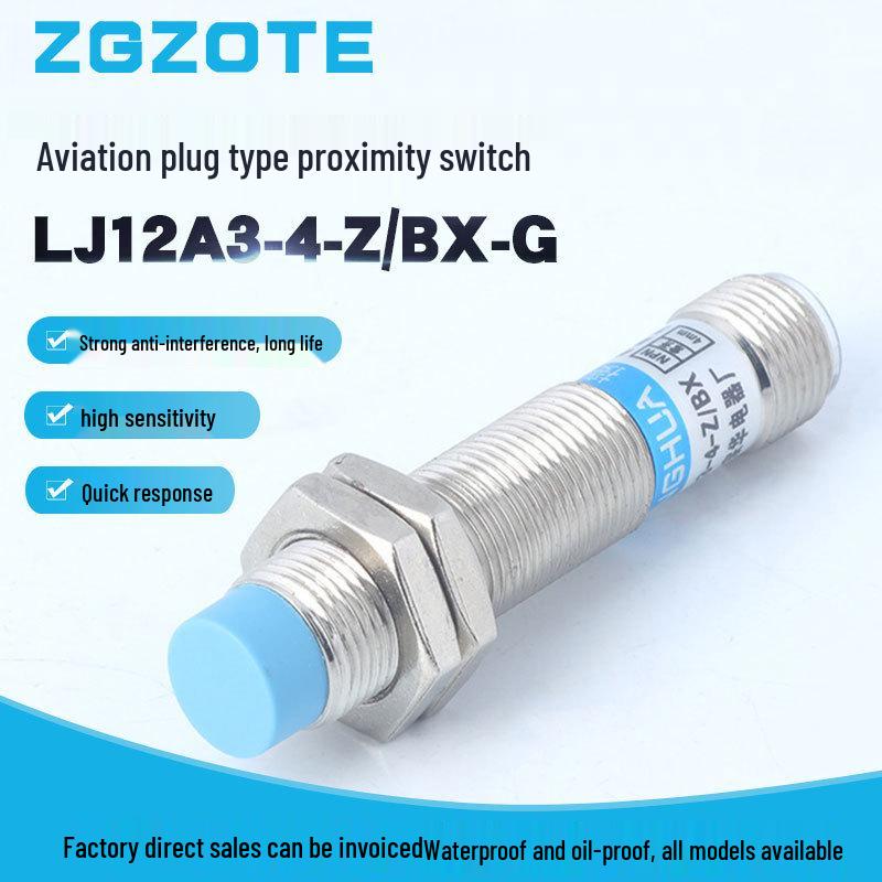 LJ12A3-4-Z/BX-G DC 3-Wire Aviation Plug Inductive Proximity Switch