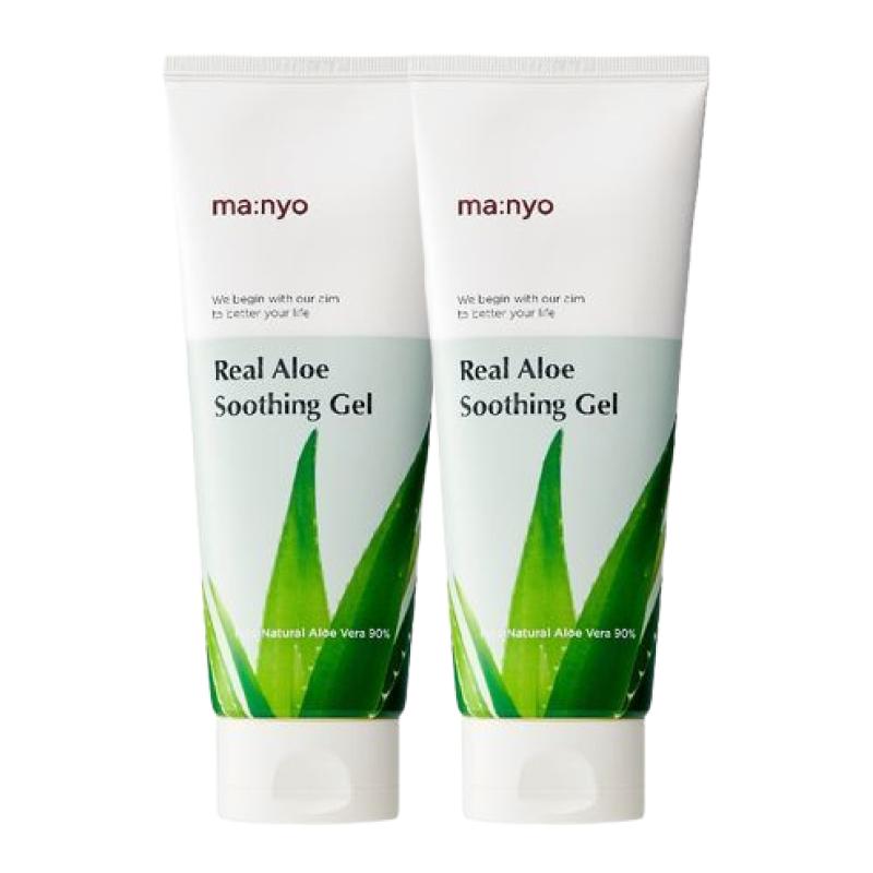 Manyo Factory Real Aloe Soothing Gel Hydrating & Cooling Moisturizer 200ml X 2 Set