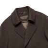 ROMON Men's Double-breasted Wool Blend Overcoat with Detachable Goose Down Liner