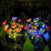 Solar LED Butterfly Flower Light Outdoor Simulation Christmas Lawn Lamp Garden Waterproof Landscape for Home Wedding Decor