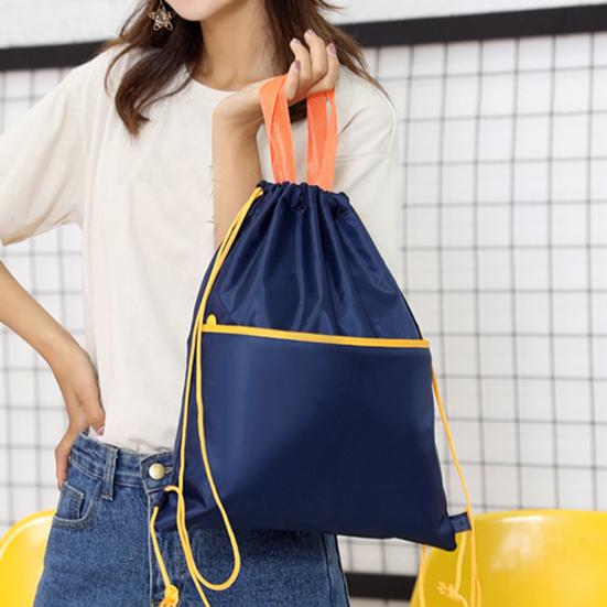 Прочная дорожная сумка Износостойкая многофункциональная застежка на шнурке чёрный — фото 4