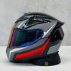 High-Definition Graphic Dynamic Dual R Full Face Motorcycle Helmet for Men Women City Commuting with Unique Artistic Designs
