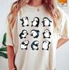 Cute Penguin Moods Vintage Shirt, Unisex T-shirt Family Birthday Gift Adult Kid Toddler Tee, Penguin Lover Happy Penguin Awareness Day