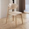 Italian Solid Wood Dining Chair with Backrest for Home, Dining Room, or Restaurant Use