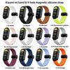 For Xiaomi Bracelet 8 Mi Bracelet 9 Male Female Replacement Sports Magnetic Breathable Folding Buckle Silicone Strap Band