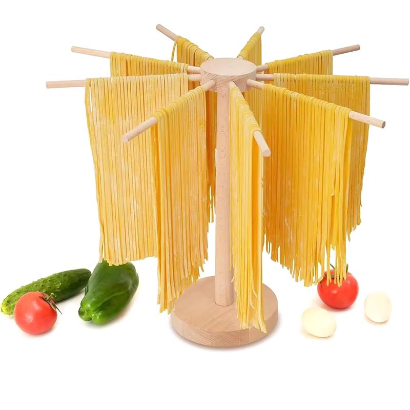 Pasta Drying Rack Wooden Spaghetti Dryer Stand Noodles Drying Holder Hanging Racks Cooking Pasta Tools Kitchen Gadgets