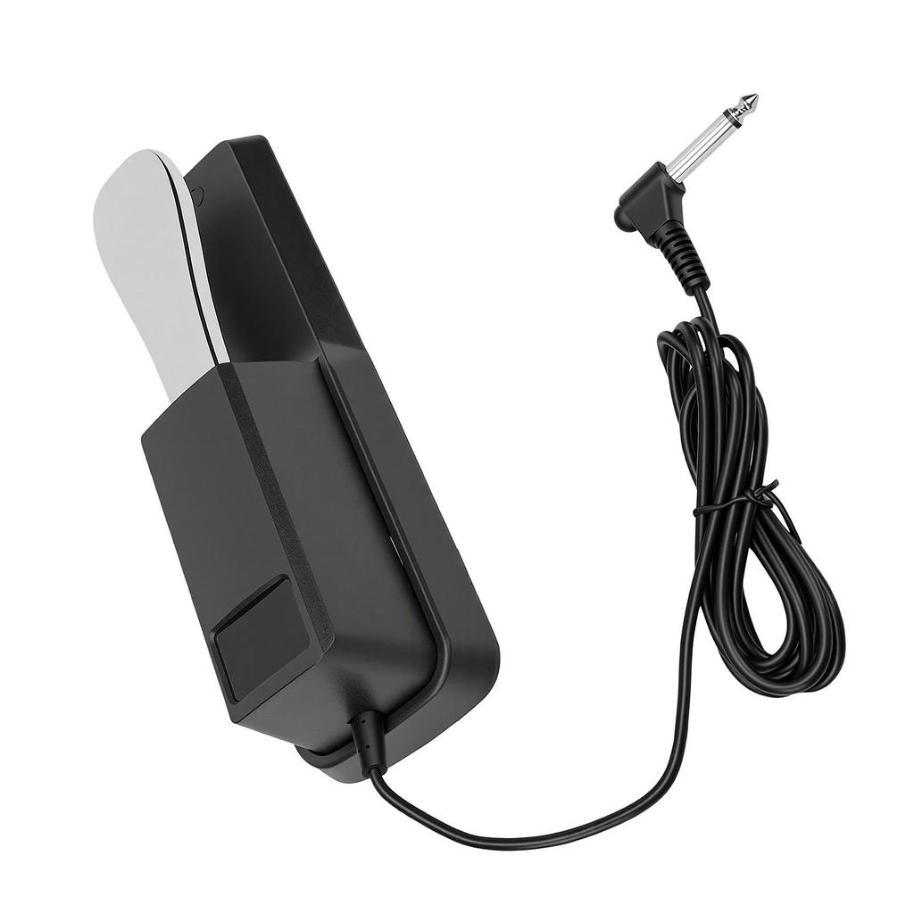 Sustain Pedal Quick Response Noise Reduction Universal Non Slip Base Keyboard Damper Pedal Silver