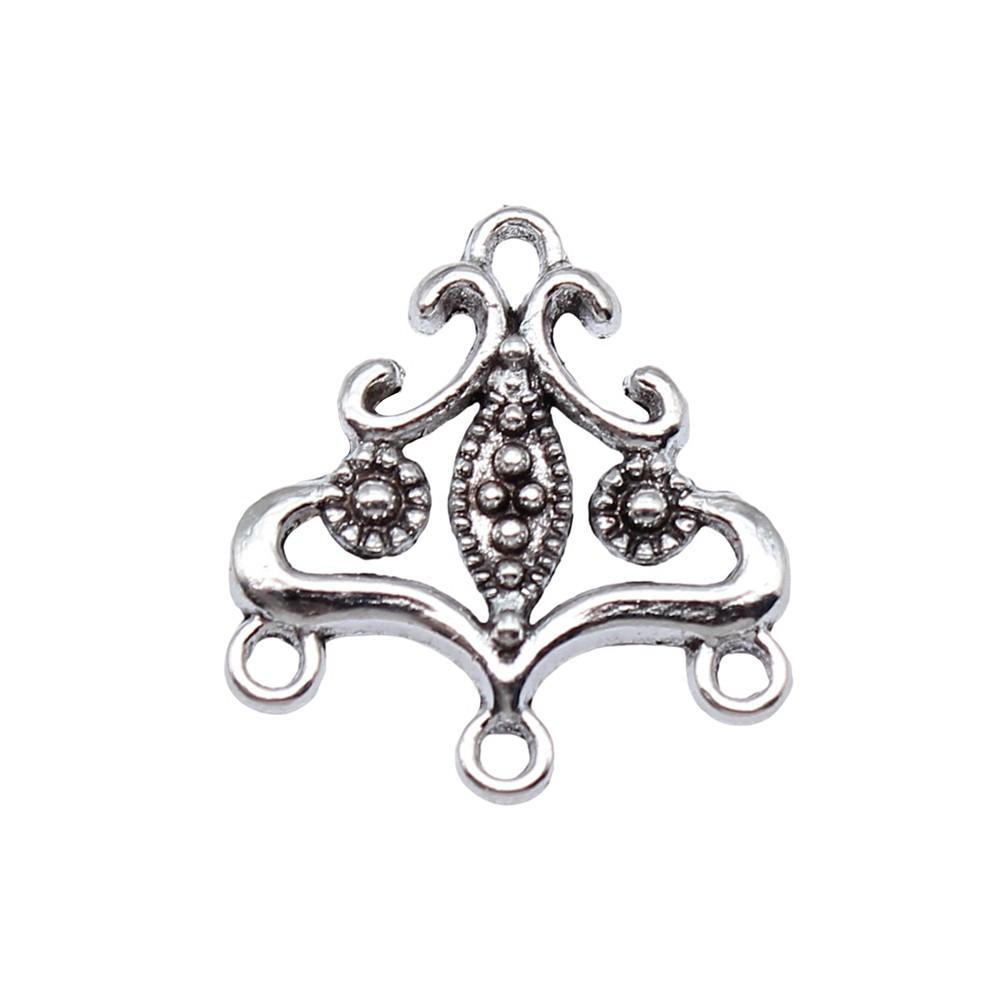 Geometric Flower Multi Loop Connectors Metal Links For Earrings Accessories Parts
