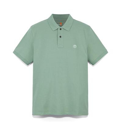 Short Sleeve Casual Business Breathable Polo Shirt Men Tops Green-Bay A6943EC6