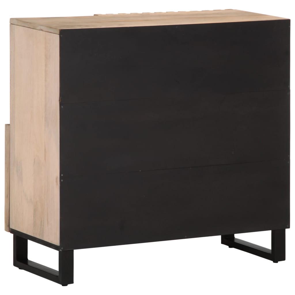 Sideboard 80 X 34 X 75 Cm Solid Mango Wood