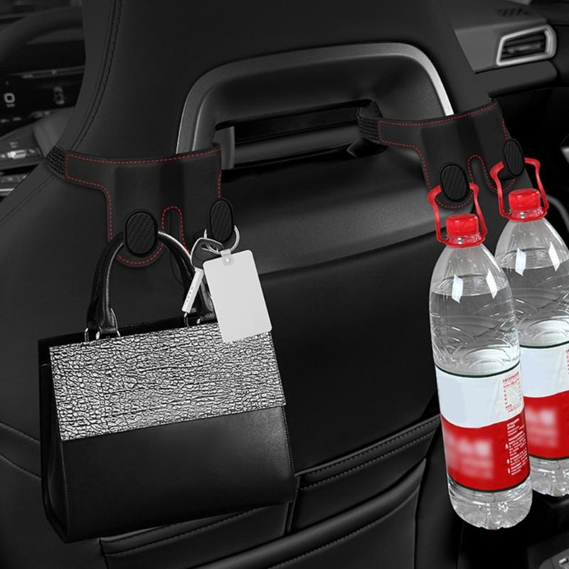 Auto Innenaufbewahrungshaken Automobil Rücksitzhaken für Handtasche Geldbörse Regenschirm Schwerlast Auto Kopfstützenhaken Organizer