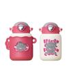 New 550ml Children Cartoon Galaxy Thermos Cup with Straw Student Kettle 304 Stainless Steel Thermos Cup