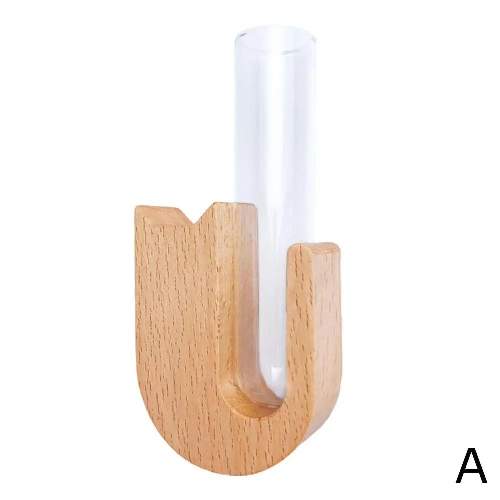 

Wooden Cat Whisker Storage Box Mini Test Tube Vase Refrigerator Magnet Pet Hair Collection Bottle