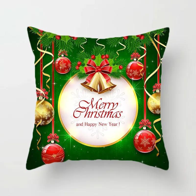 Christmas Themed Pillowcases Car Accessories Office Santa Claus Living Room Sofa Home Pillowcases