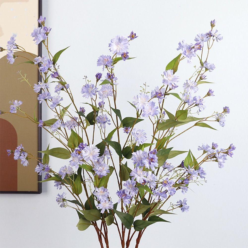 

Elegant Simulation Snow Willow Branches 100cm Fake Flower Outdoor Indoor Decor жовтий