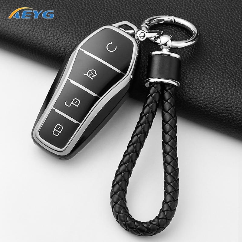 Fashion Soft Tpu Car Key Case Cover Shell For For Byd Song Plus Atto 3 Han Ev Tang Dm Qin Seal Dolphin Holder Fob Accessories