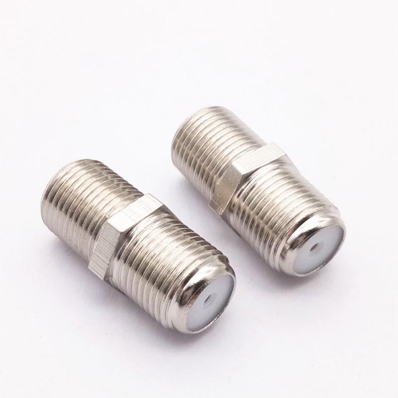 Copper F-Female TV Adapter Extension Cable Connector