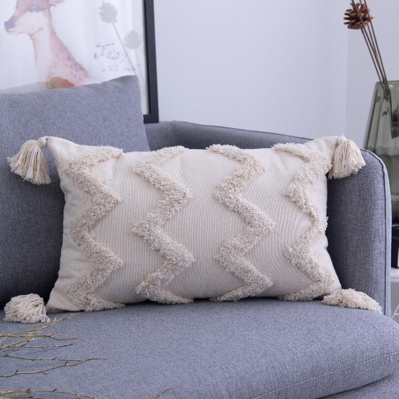 45 * 45/30 * 50cm Moroccan Bohemian Plucked Nordic Style Pillowcase Hotel Home Living Room Sofa Cushion Cover
