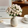 Silk Artificial Flowers Bud Wedding Wreath Festival Room Home Decora Bridal Bouquets Dining Table Vases Outdoor Yard Diy Gifts