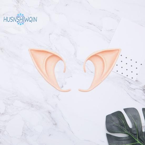 2Pcs Realistic Elf Ears Halloween Makeup Props Add Charm Wide Application Elf Ears for Avatar Goblin Fairy Costumes