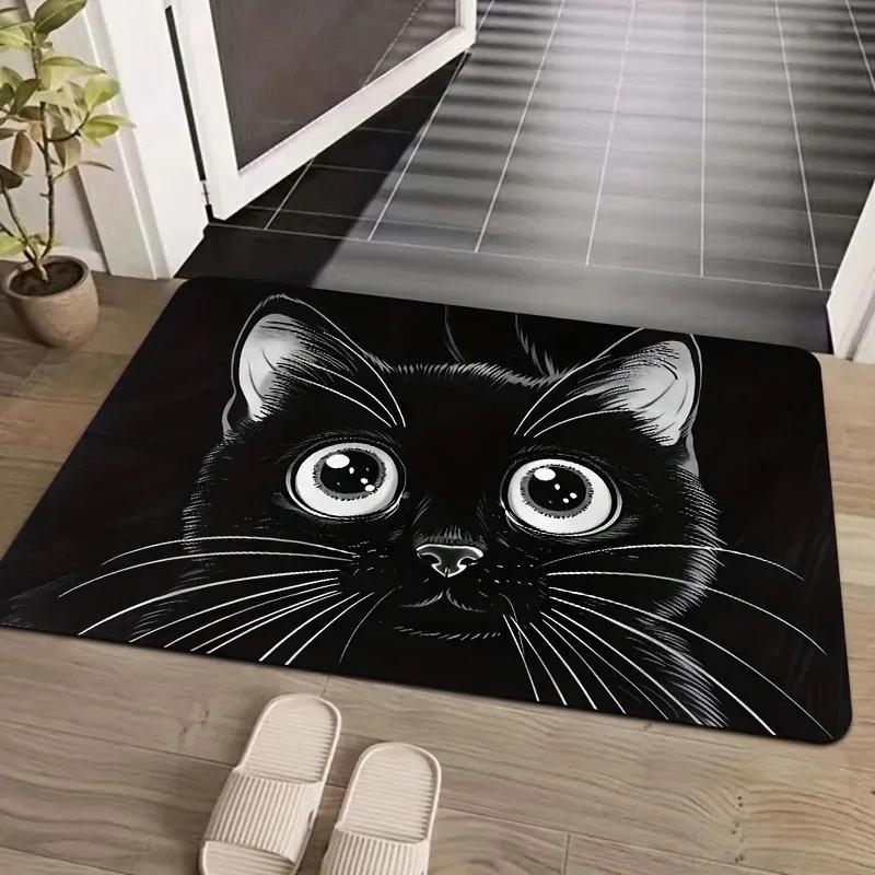 1PC Cute Dog Pattern Kitchen Rugs Non-Slip Home Door Mats Pop design Bathroom Rugs Bath Mat Carpet for Home Sink Laundry Decor