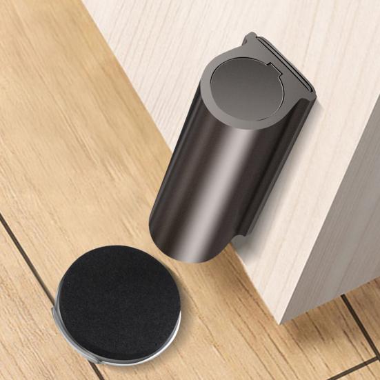 Magnetic Door Stopper Wall Protector No Drilling Anti-collision Windproof Door Catch Holder Duty Carpet Tile Concrete Wooden Floor Mount Doorstop