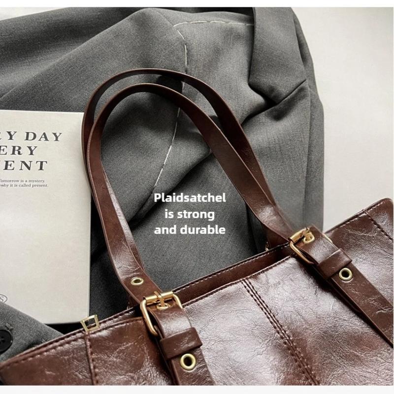 2025 Korean Trend Solid Color Shoulder Bags Women Designer Bag Large Capacity Tote Bag Elegant Female Handbags