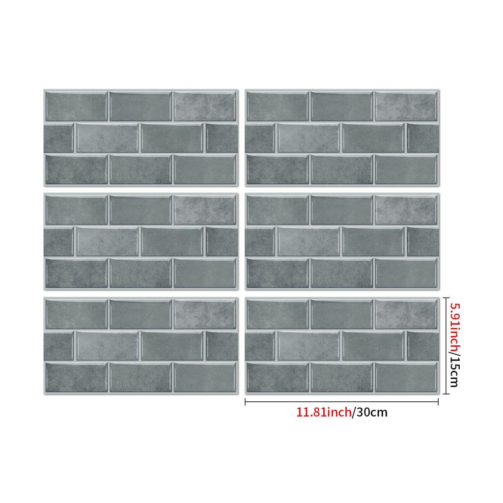 25Stlye Marble Simulated Brick Pattern Wall Sticker Self-adhesive Waterproof Room Decoration Sticker Wall Decoration